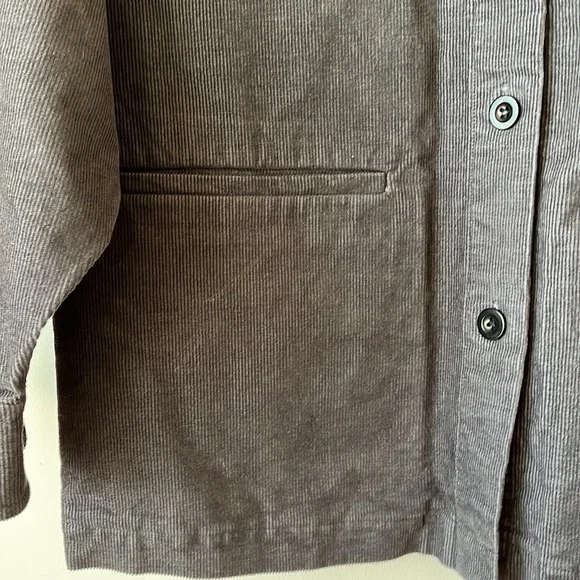 Jenni Kayne Corduroy Jacket Gray Washed Black S - Picture 7 of 14